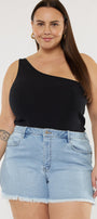 Imogen High Rise Mom Shorts (Plus Size) - Official Kancan USA