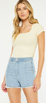 Jiana High Rise Paperbag Shorts - Official Kancan USA