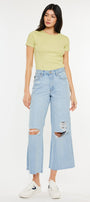 Mariyah Ultra High Rise Cropped Wide Leg Jeans - Official Kancan USA
