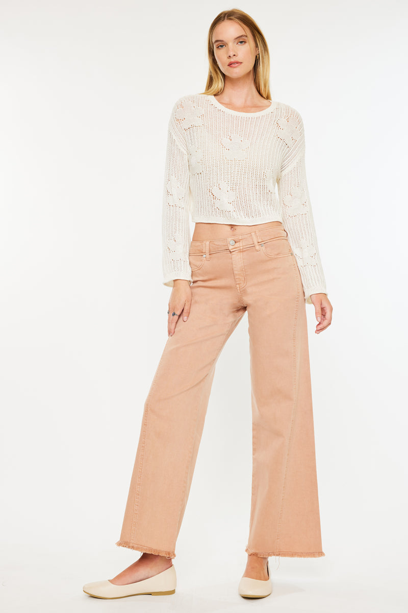 Mariluu  High Rise Wide Leg Jeans - Official Kancan USA