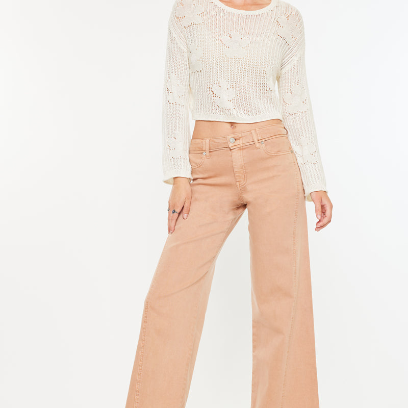 Mariluu High Rise Wide Leg Jeans - Official Kancan USA