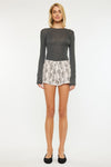 Python High Rise Printed Shorts - Official Kancan USA