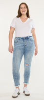Bellita High Rise Ankle Skinny Jeans (Plus Size)