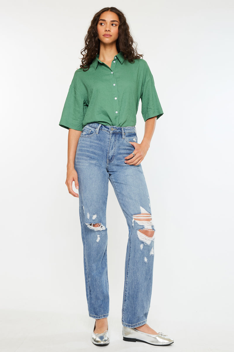 Wrene Ultra High Rise 90's Boyfriend Jeans - Official Kancan USA