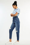Blossom Ultra High Rise Belted Mom Jeans - Official Kancan USA