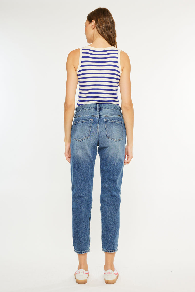 Kerrigan Ultra High Rise Mom Jeans - Official Kancan USA