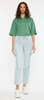 Felicity High Rise Slim Straight Leg Cargo Pants - Official Kancan USA