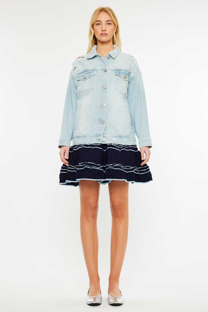 Aaliyah Oversized Denim Jacket - Official Kancan USA