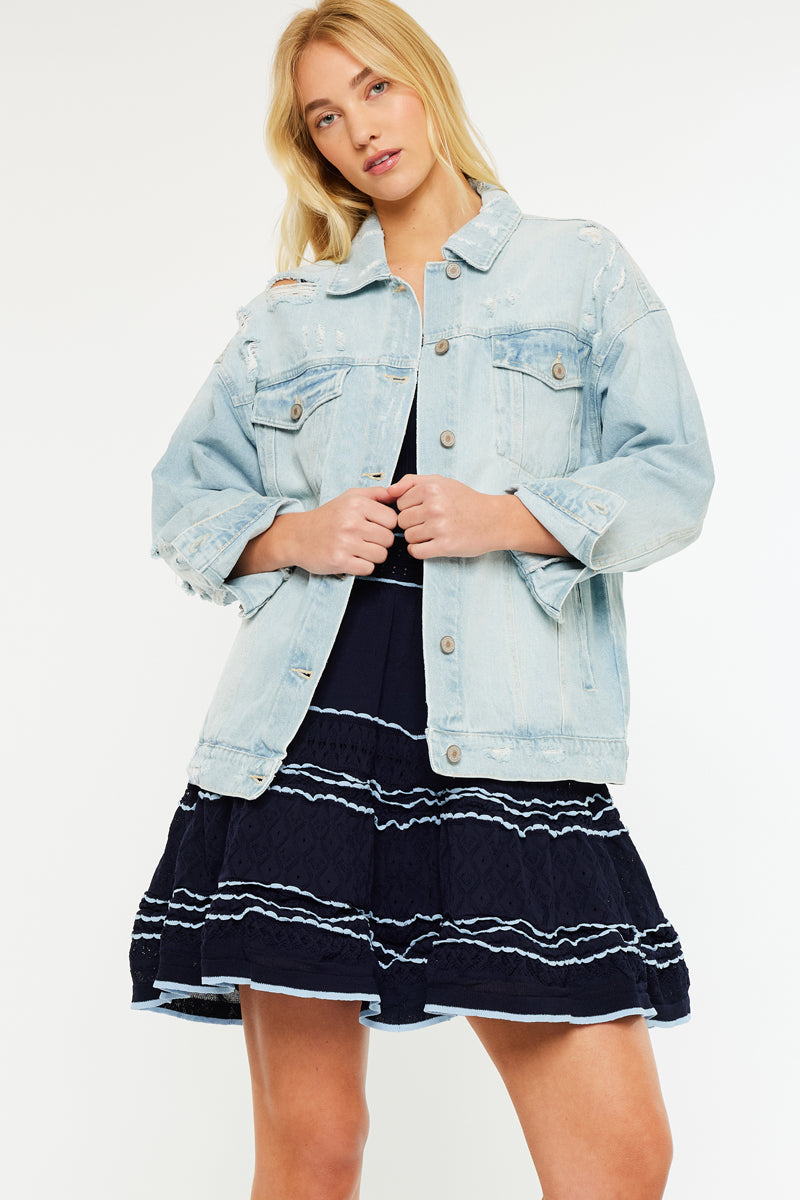 Aaliyah Oversized Denim Jacket - Official Kancan USA