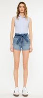 Lancing High Rise Belted Shorts - Official Kancan USA