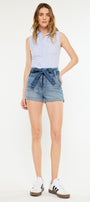 Lancing High Rise Belted Shorts - Official Kancan USA