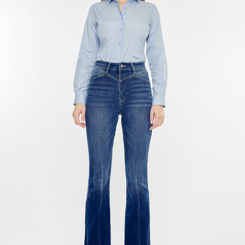 Ashton High Rise Flare Jeans - Official Kancan USA