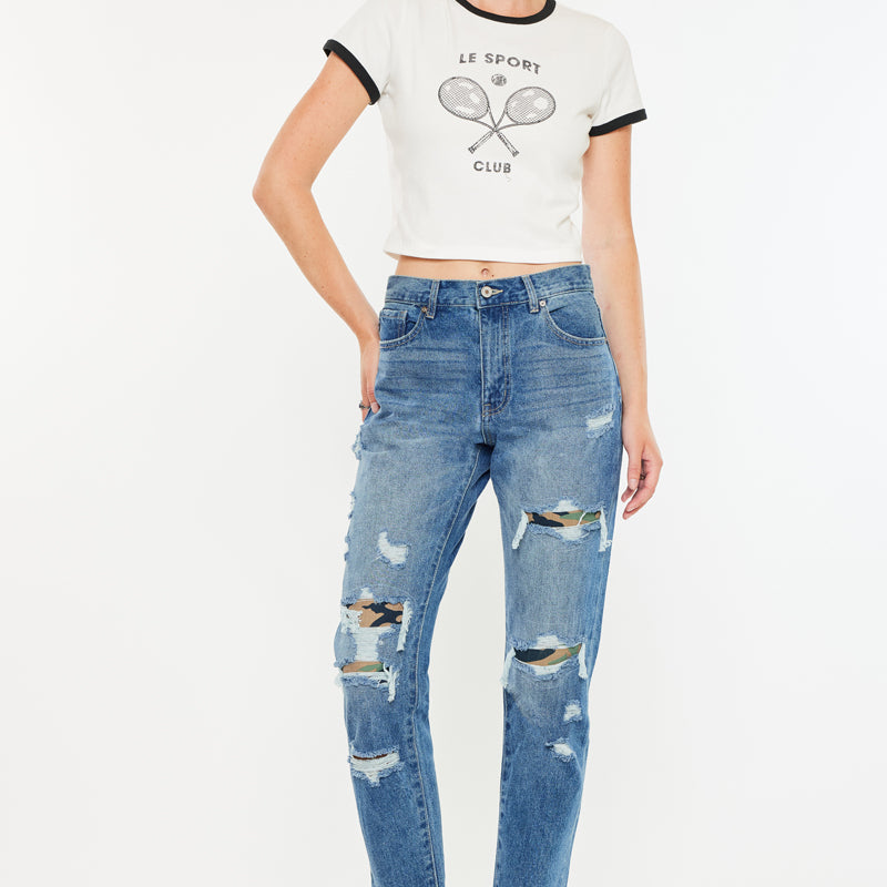 Esmee Ultra High Rise Mom Jeans - Official Kancan USA