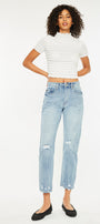Missy High Rise Slim Straight Leg Jeans - Official Kancan USA