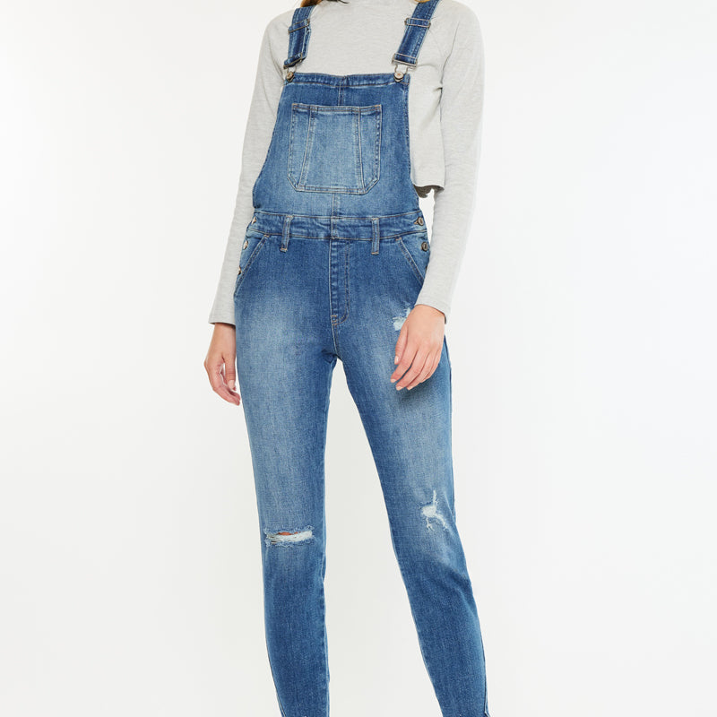 Katarina High Rise Ankle Skinny Overalls - Official Kancan USA