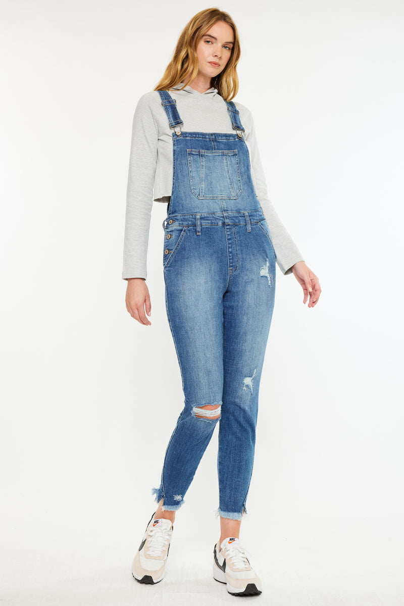 Katarina High Rise Ankle Skinny Overalls - Official Kancan USA