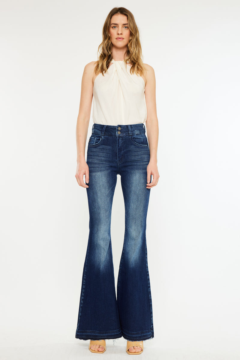 Cinthia Ultra High Rise Super Flare Jeans - Official Kancan USA
