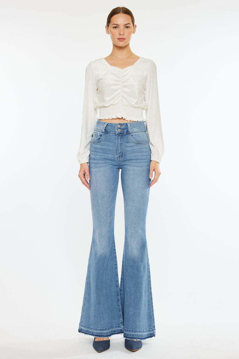 Cinthia Ultra High Rise Super Flare Jeans - Official Kancan USA