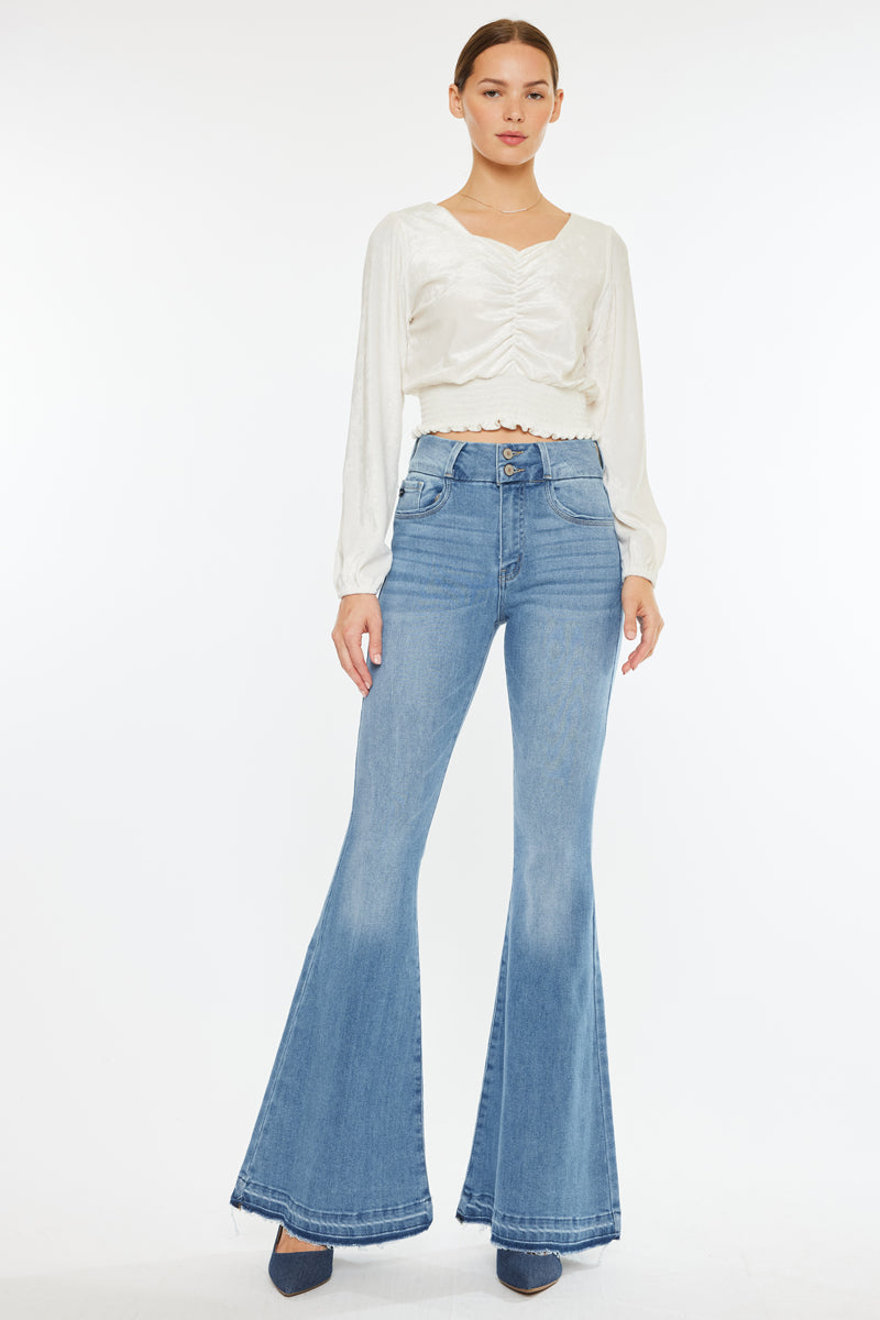 Cinthia Ultra High Rise Super Flare Jeans - Official Kancan USA