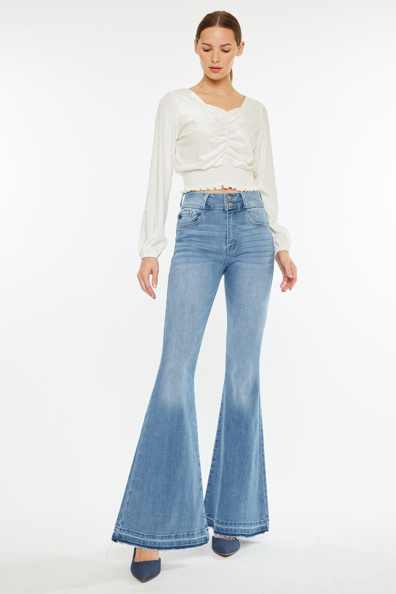 Cinthia Ultra High Rise Super Flare Jeans - Official Kancan USA