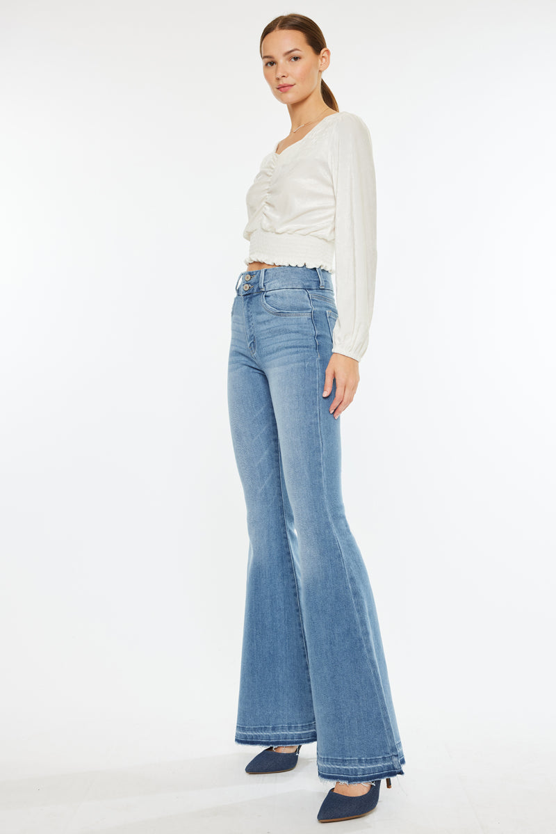 Cinthia Ultra High Rise Super Flare Jeans - Official Kancan USA