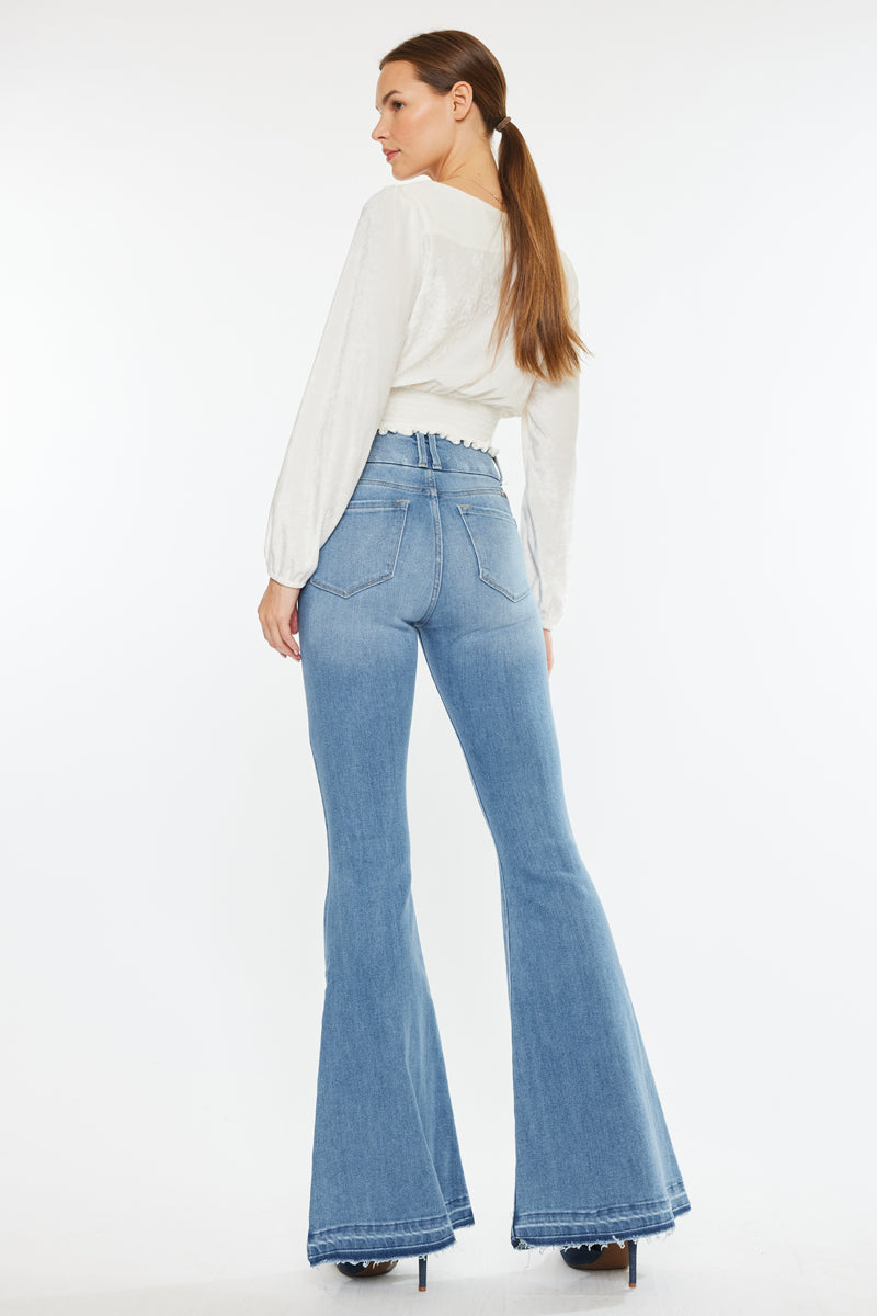 Cinthia Ultra High Rise Super Flare Jeans - Official Kancan USA