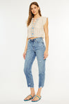 Michelle High Rise Slim Straight Leg Jeans - Official Kancan USA
