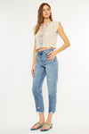 Michelle High Rise Slim Straight Leg Jeans - Official Kancan USA