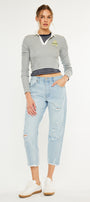 Sierra High Rise Straight Leg Jeans