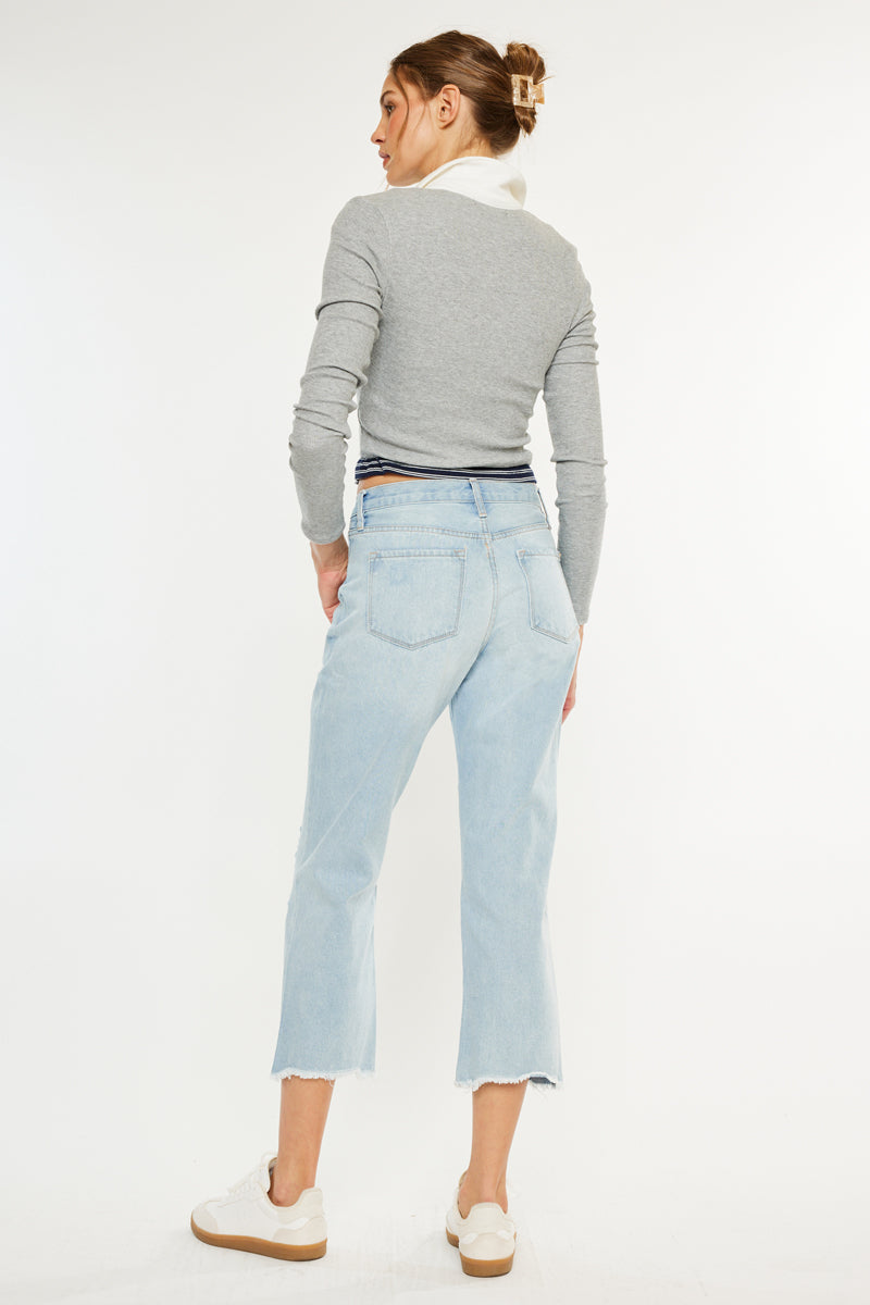 Sierra High Rise Straight Leg Jeans - Official Kancan USA