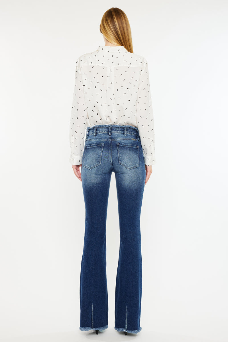 Veronica Mid Rise Flare Jeans - Official Kancan USA