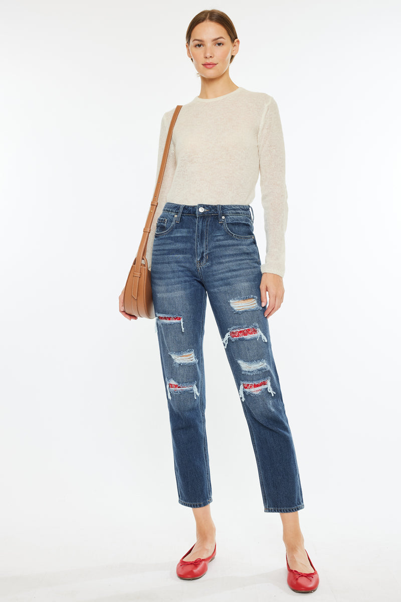 Elsa High Rise Mom Jeans - Official Kancan USA