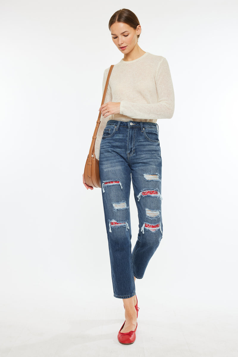 Elsa High Rise Mom Jeans - Official Kancan USA