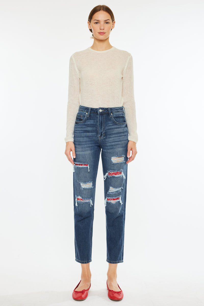 Elsa High Rise Mom Jeans - Official Kancan USA