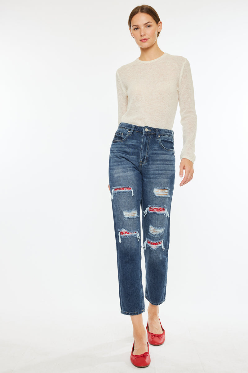 Elsa High Rise Mom Jeans - Official Kancan USA
