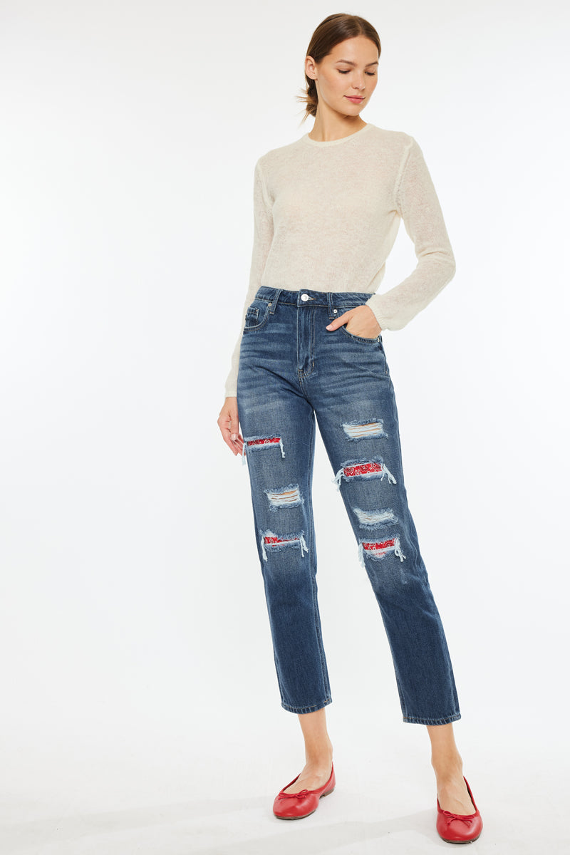 Elsa High Rise Mom Jeans - Official Kancan USA