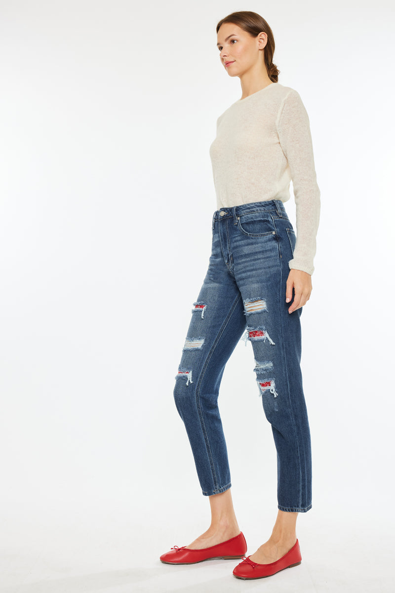 Elsa High Rise Mom Jeans - Official Kancan USA