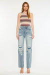 Karine Ultra High Rise 90's Straight Leg Jeans - Official Kancan USA