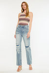 Karine Ultra High Rise 90's Straight Leg Jeans - Official Kancan USA