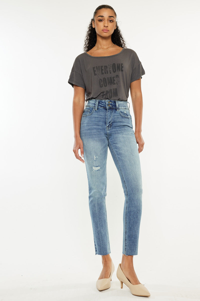 cigarette jeans Carson High Rise Cigarette Medium Wash / 28 cigarette jeans Carson High Rise Cigarette Medium Wash / 28