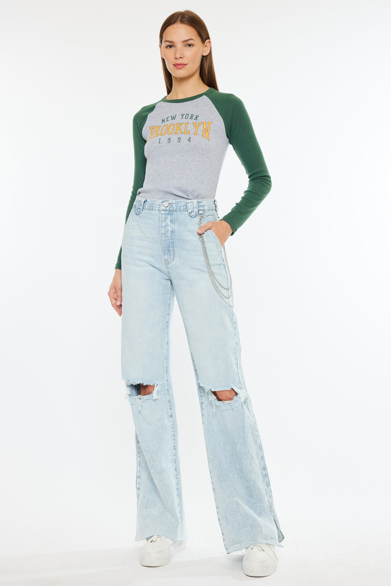 Gigi Ultra High Rise 90's Flare Jeans - Official Kancan USA