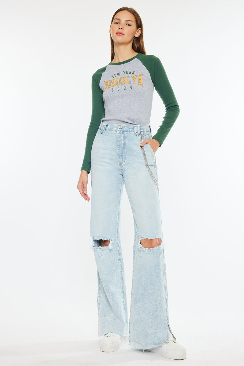 Gigi Ultra High Rise 90's Flare Jeans - Official Kancan USA