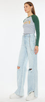Gigi Ultra High Rise 90's Flare Jeans - Official Kancan USA