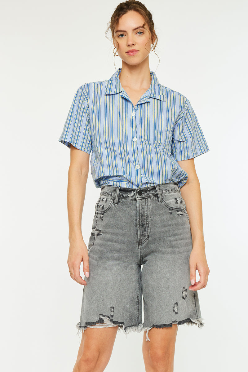 Theodora Ultra High Rise 90's Bermuda Shorts - Official Kancan USA