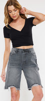 Clayton High Rise 90's Bermuda Shorts - Official Kancan USA