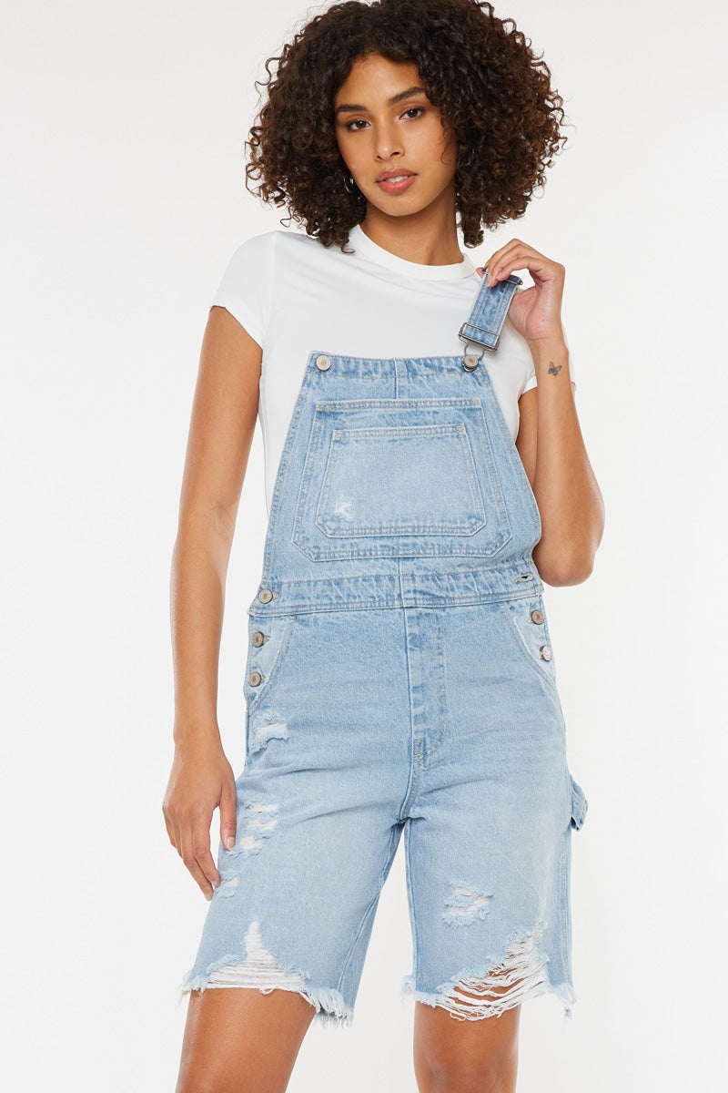 Maeve High Rise 90's Overall Shorts | Kancan USA