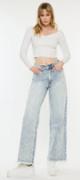 Colbie High Rise Wide Leg Jeans - Official Kancan USA