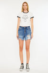 Sheila High Rise Mom Shorts - Official Kancan USA