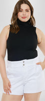 Soledad High Rise Paperbag Shorts (Plus Size) - Official Kancan USA