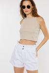 High Rise Paperbag Shorts